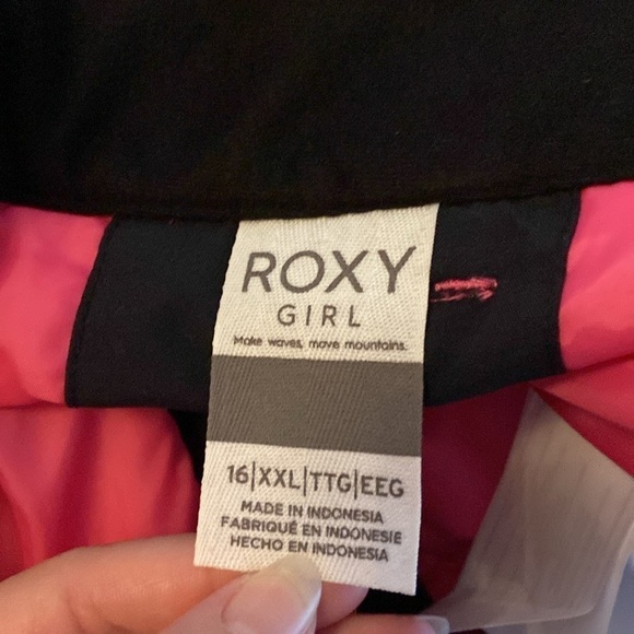 NWT Roxy Girl Backyard Pink DryFlight Technology Insulated Snow Pants 16 XXL - Picture 11 of 13